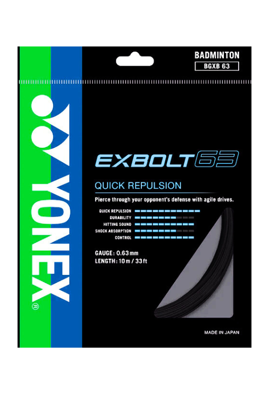 Yonex EXBOLT 63 Badminton String(Assorted)